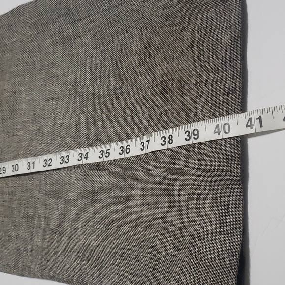 Ann Taylor Career Dress Pants Flat Front Wide Leg Linen Blend - Picture 7 of 11